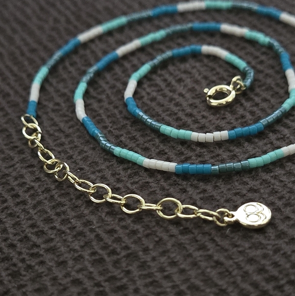 Gorjana "Gigi Stripe" Glass🪟 Bead Necklace - NWT - Picture 11 of 16